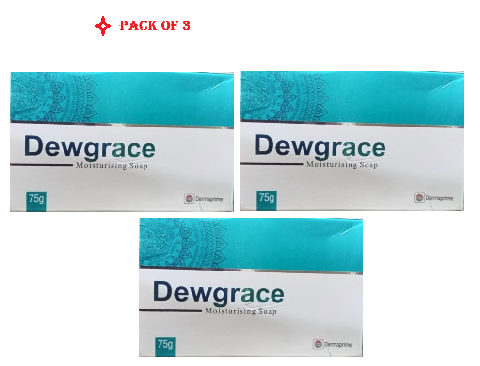 Dewgrace Soap 75g Pack of 3