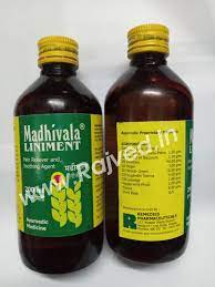 Madhivala LINIMENT Pain Reliever and Soothing Agent 200ml Pack of 2