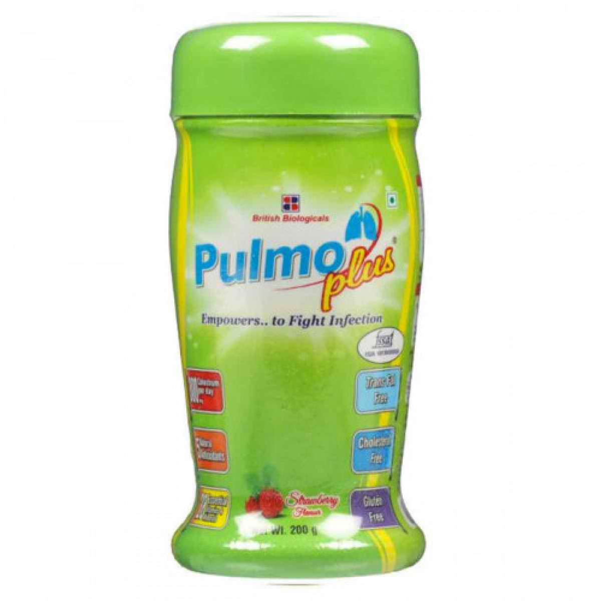 Pulmo Plus Strawberry Powder 200gm Pack Of 2