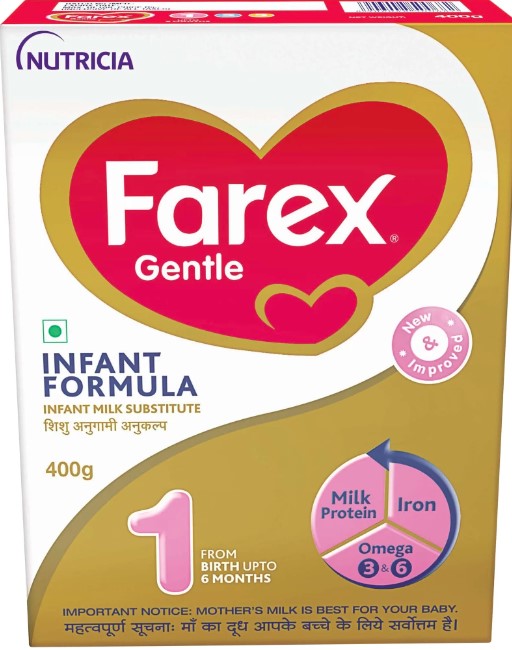 Farex Infant Formula, Stage 1, Up to 6 Months, 400 gm Tin