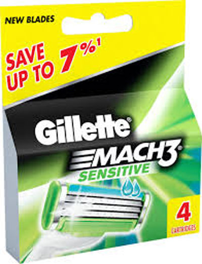 Gillette Mach3 Sensitive 4 Cartridges
