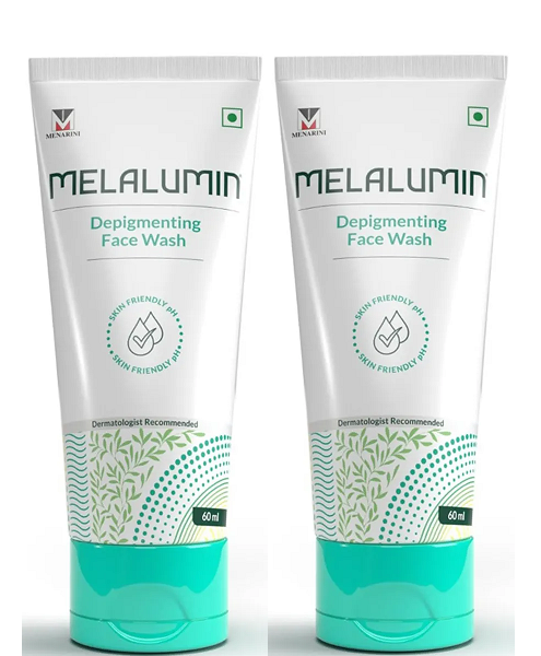 Melalumin Depigmenting Face Wash 60ml Pack Of 2