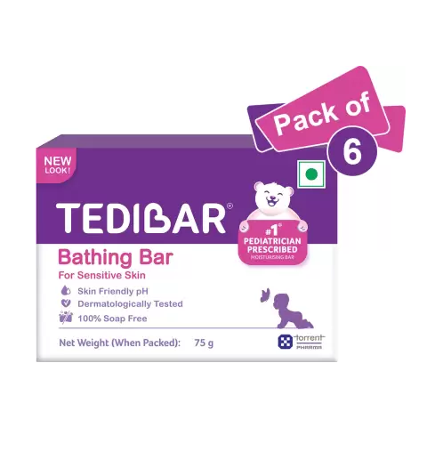 Tedibar Bathing Bar 75gm Pack Of 6