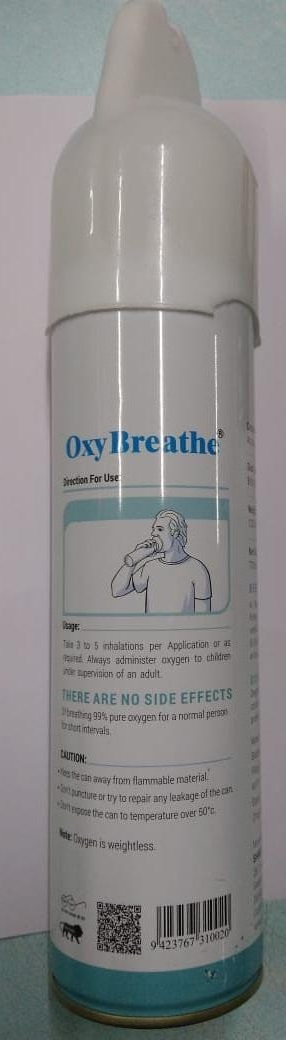 PROMEPRO Oxy Breathe Portable Oxygen Can 8 Ltr