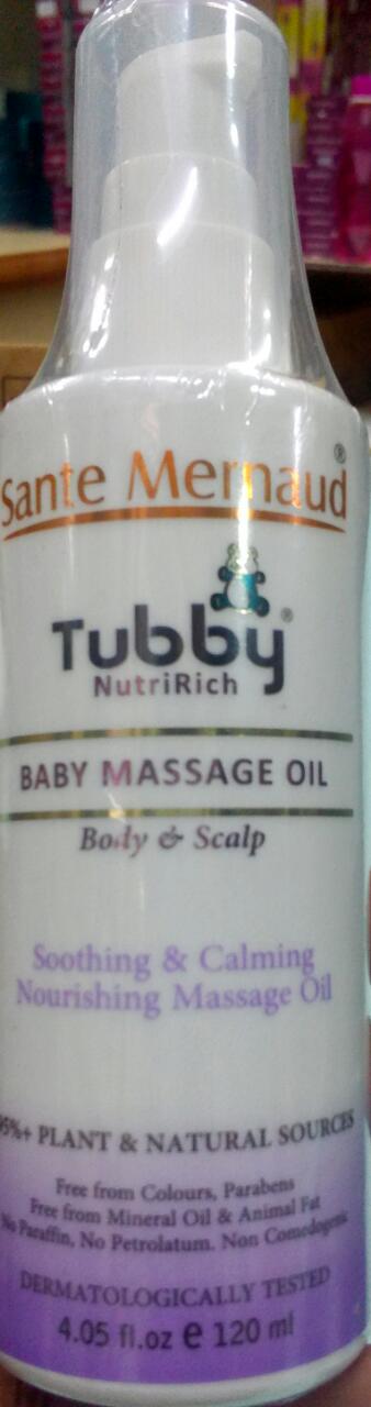 TUBBY NUTRI RICH baby massage oil 120ml