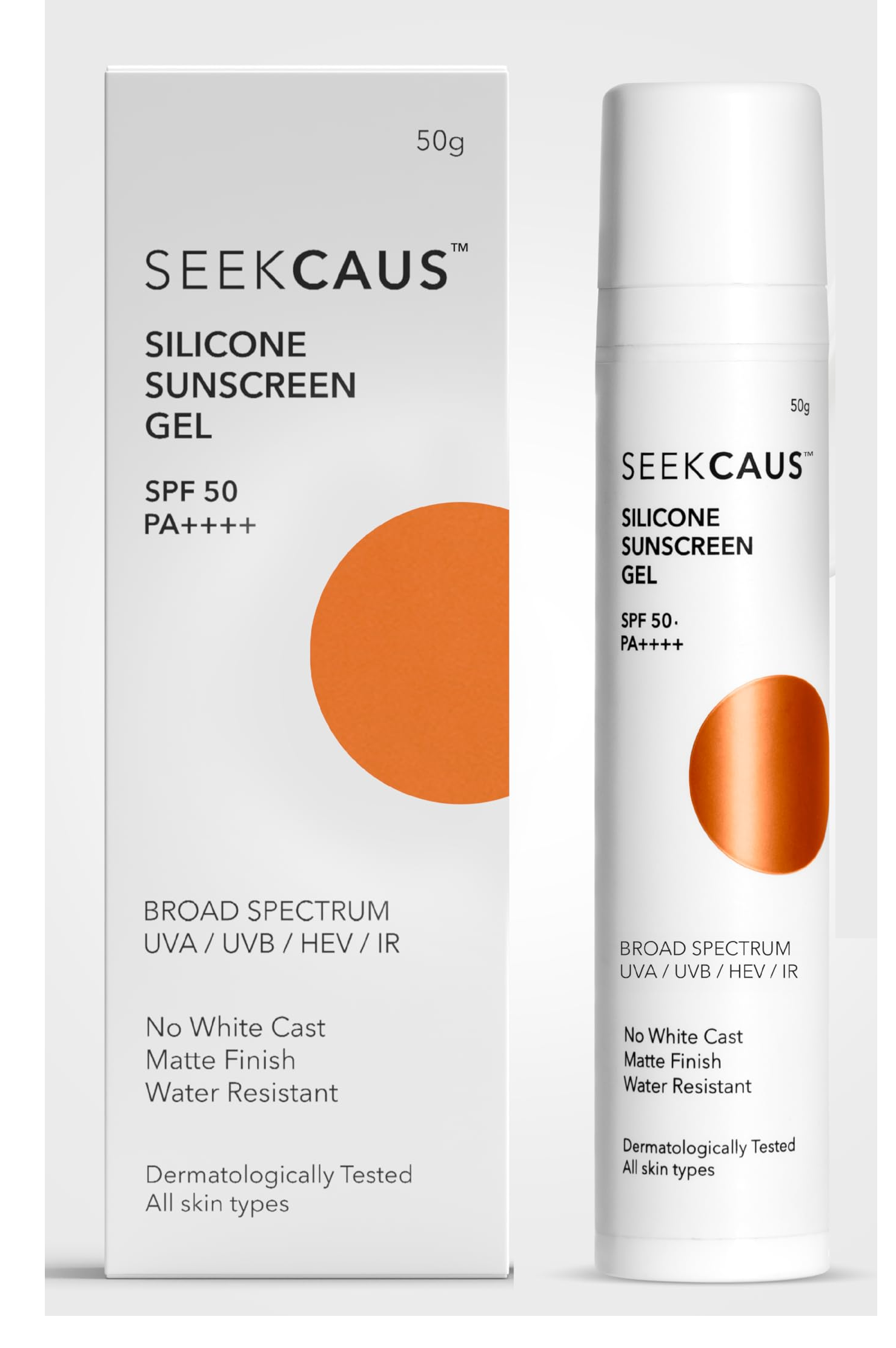 seekcaus silicone sunscreen gel 50g