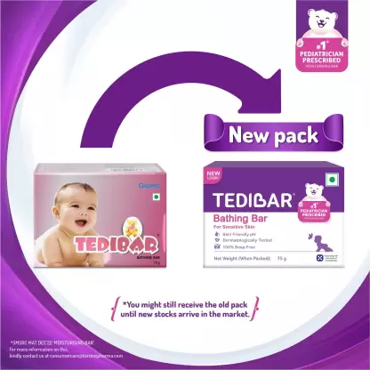 Tedibar Bathing Bar 75gm Pack Of 2