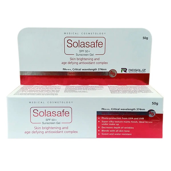 Solasafe Spf 50 Plus Silicone Sunscreen Gel 50gm