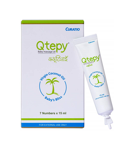 Qtepy Baby Massage Oil 7x15ml