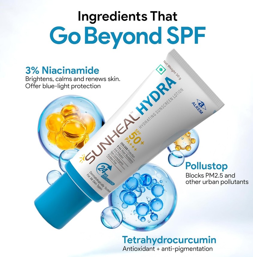 SUNHEAL  Hydra Hydrating Sunscreen Lotion SPF 50PLUS