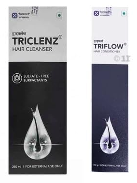 TriClenz Hair Cleanser - 250ml With Triflow Hair Conditioner 150gm Combo 