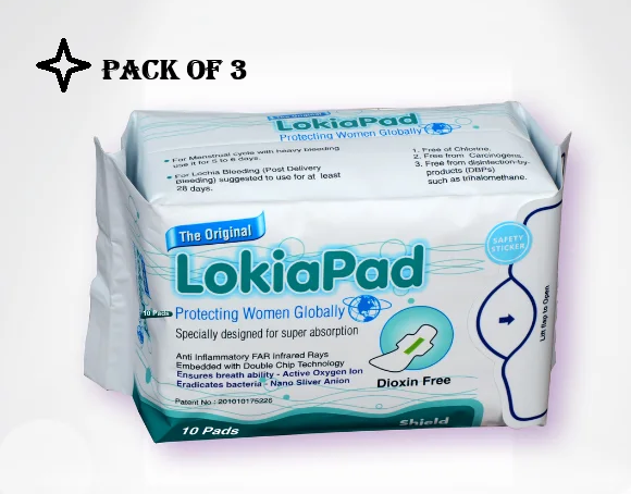 Lokia Pads  10 Count pack of 3