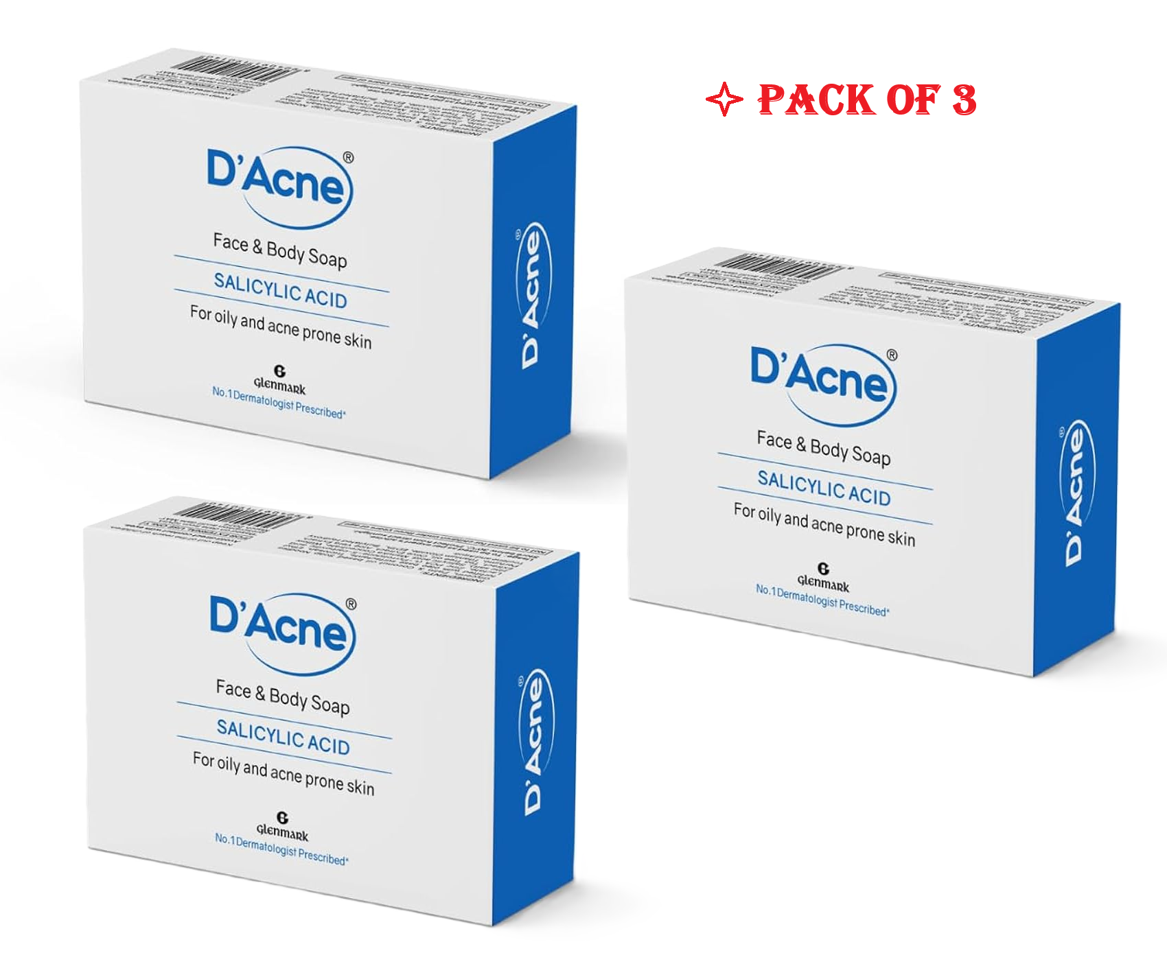 D Acne Soap 75gm Pack Of 3