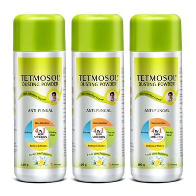 Tetmosol Dusting Powder, 100 gm PACK OF 3