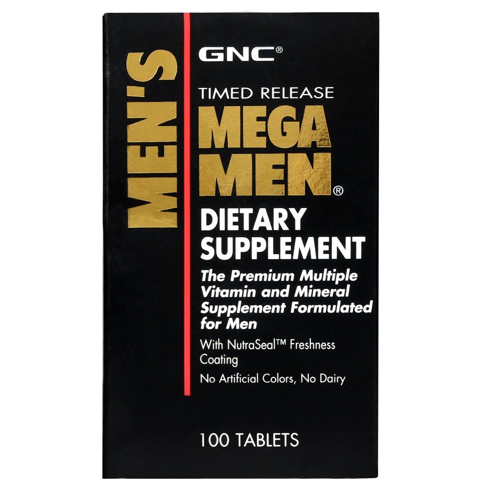 GNC MEGA MEN DIETARY SUPPLEMENT 100 TABLETS