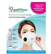 Windtech Multi layer Filtration Mask PM 2.5 Micron (Pack of 2)