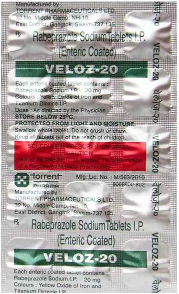 Veloz 20 Tablet 1strip