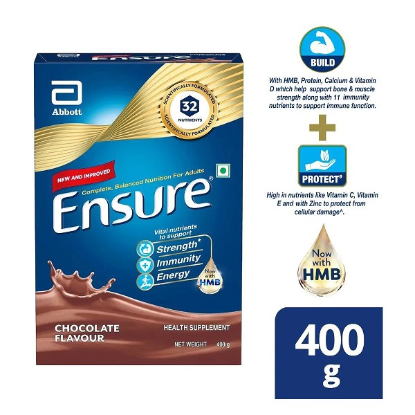 Ensure Chocolate Flavour Powder for Adults now with HMB 400gm