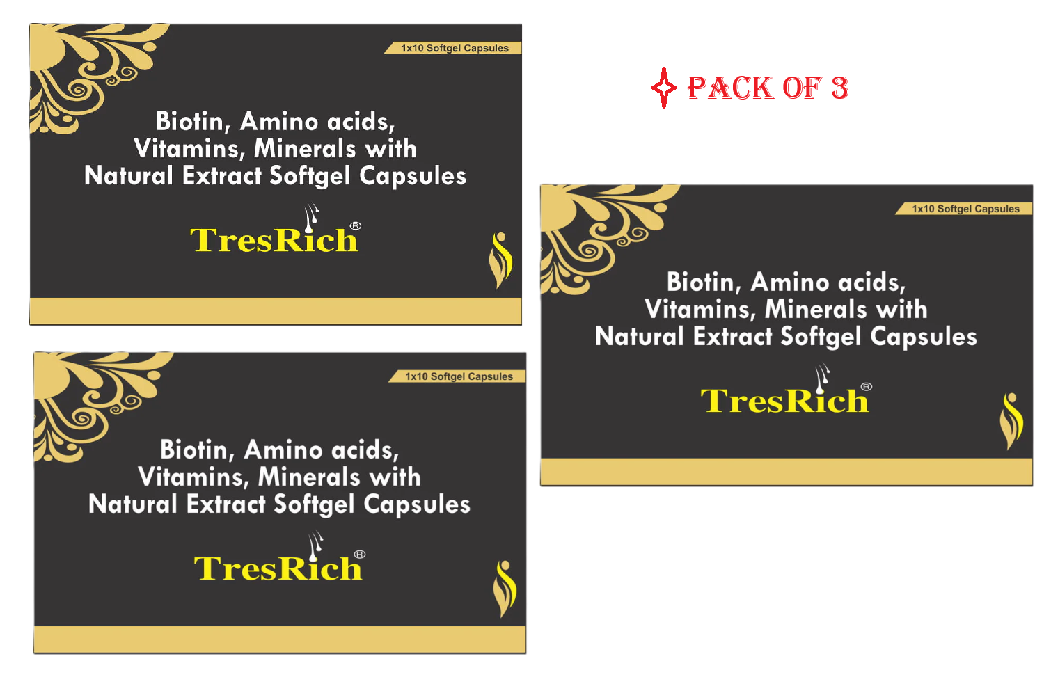 TresRich 10s Capsules  Pack Of 3