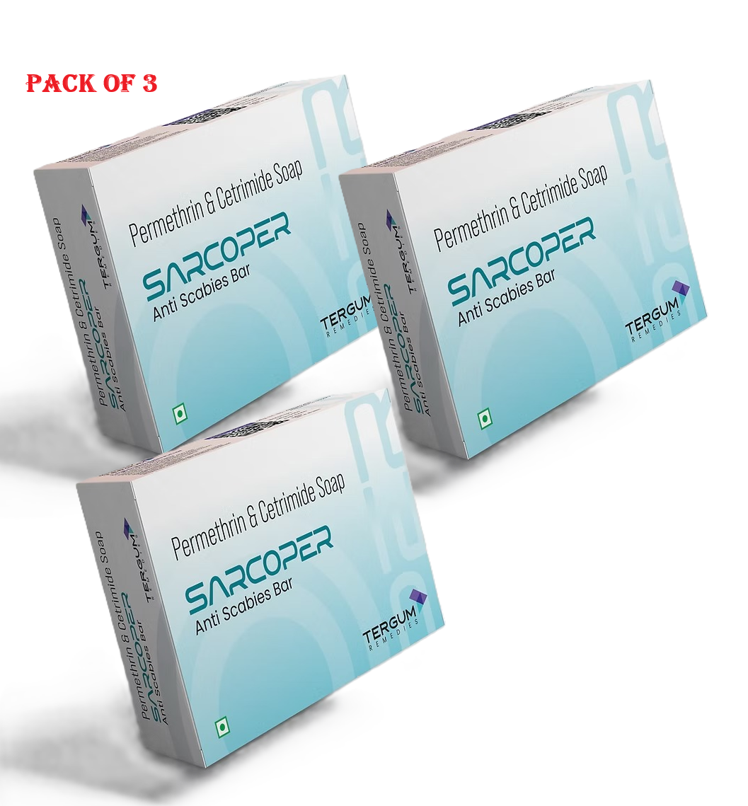 Sarcoper Anti Scabies Bar 75 gm pack of 3