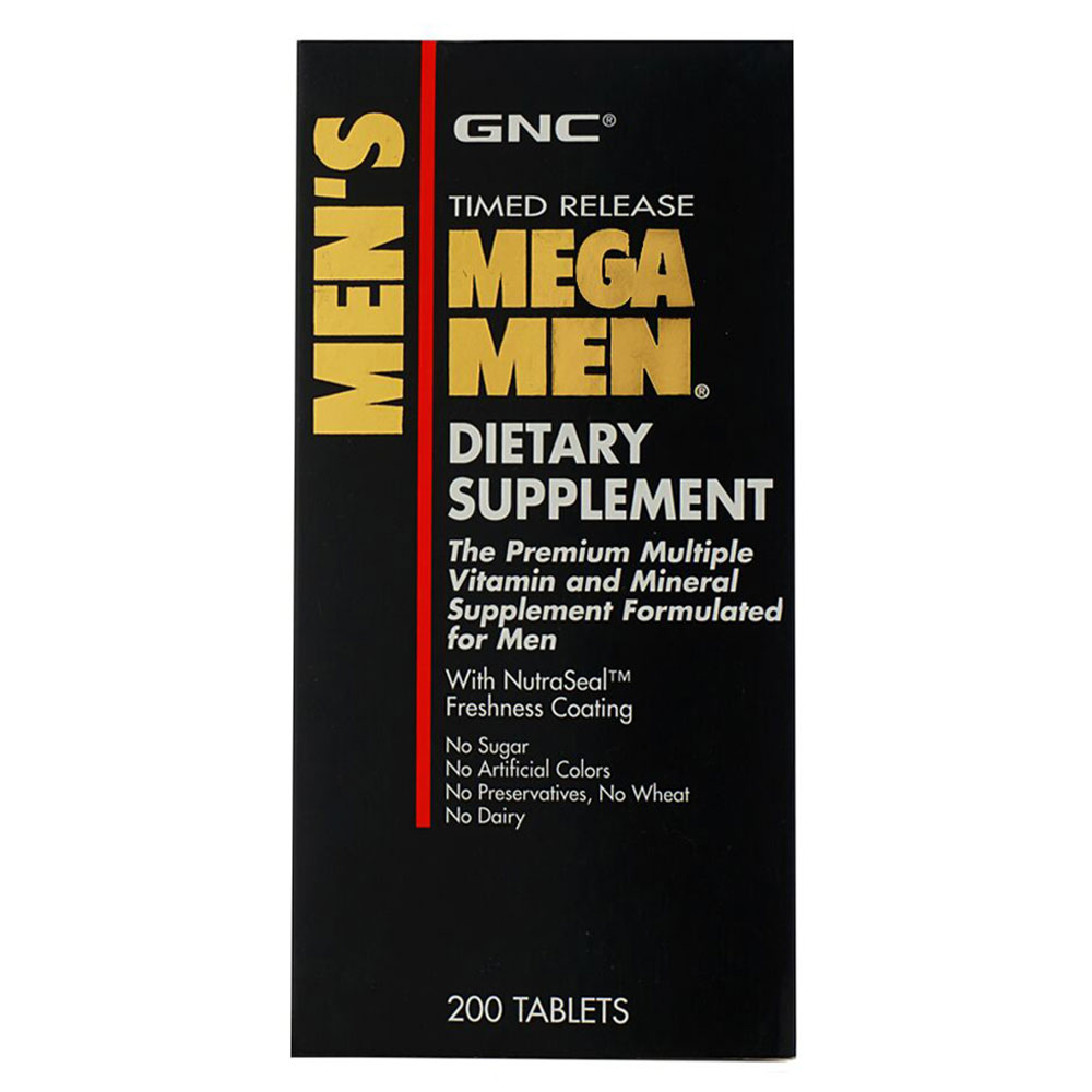 GNC MEGA MEN DIETARY SUPPLEMENT 200 TABLETS