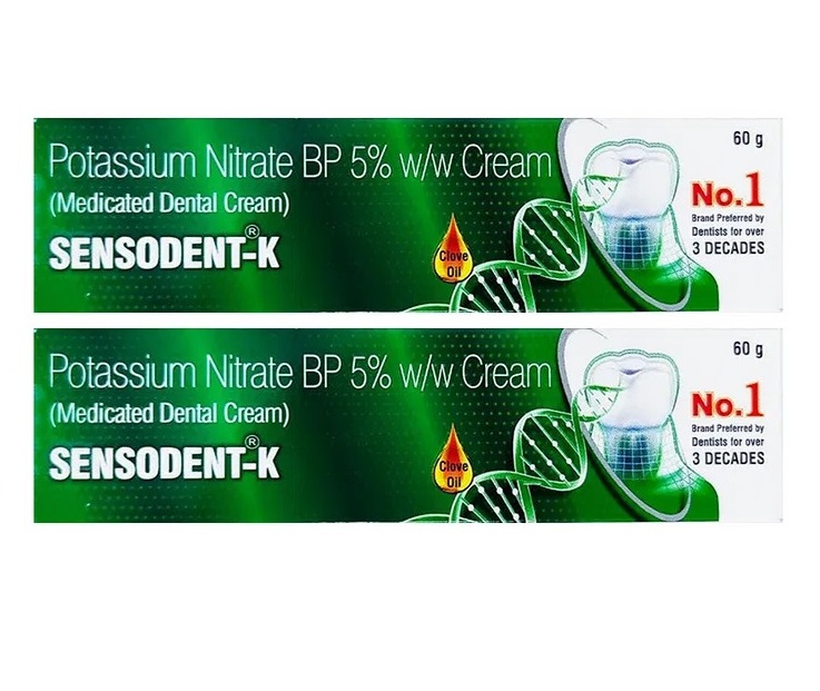 Sensodent-K Medicated Dental Cream 60gm Pack Of 2