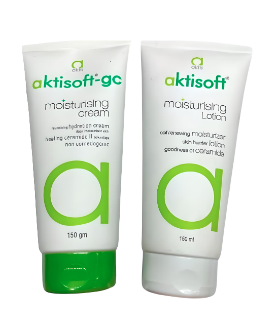 aKtisoft-gc Moisturising Cream 150gm With Moisturising Lotion 150ml Combo