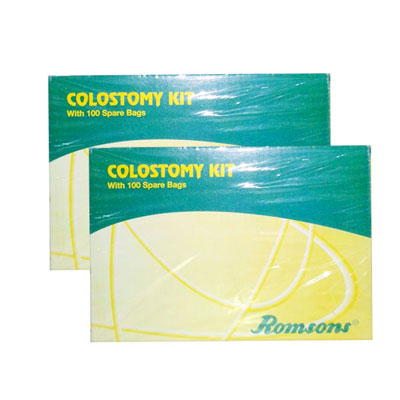 Romsons Colostomy Kit 100 Spare Bags Pack Of 2 Adult