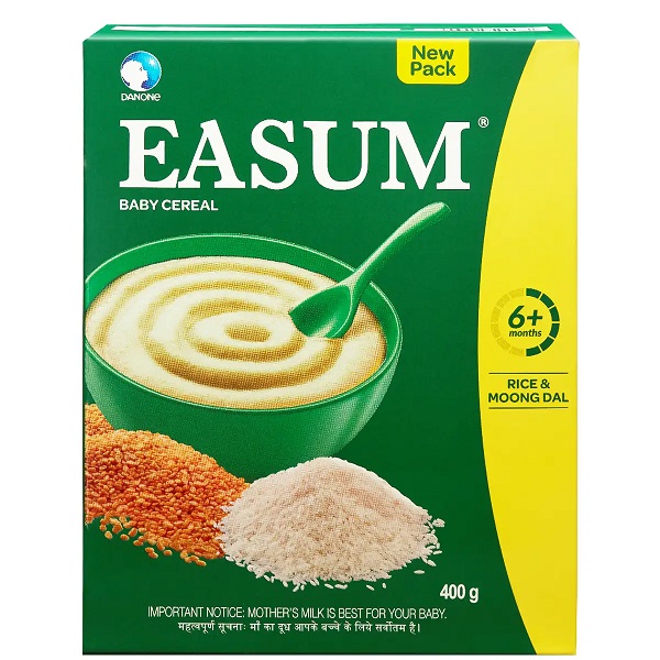 Easum Rice & Moong Dal Baby Cereal, 6 to 24 Months 400gm Refill Pack