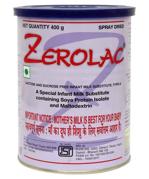 ZEROLAC INFANT FORMULA 400GM