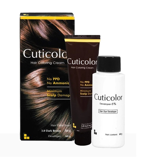 Cuticolor Hair Coloring Cream Dark Brown 