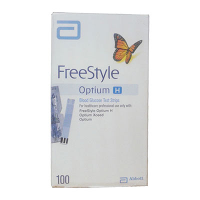 FreeStyle Optium H Blood Glucose Test Strip_100