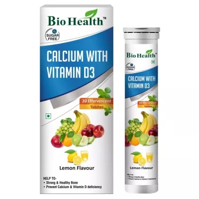 Bio Health Calcium With Vitamin D3 Effervescent Tablets - 20 tablets