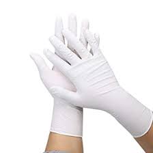 Examination Gloves Disposable Hand Gloves, White-100 Pieces ( S)