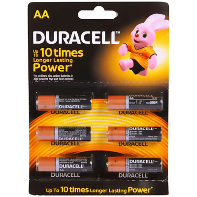 Duracell Alkaline Battery Pack Of 6