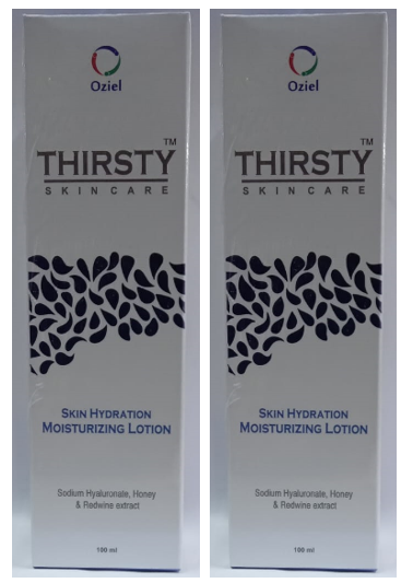 Thirsty Skin Care Moisturizing Lotion 100ml pack of 2