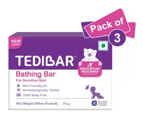 Tedibar Bathing Bar 75gm Pack Of 3
