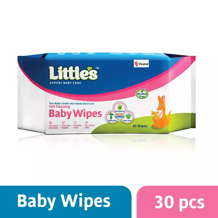 Little's Soft Cleansing Baby Wipes 30