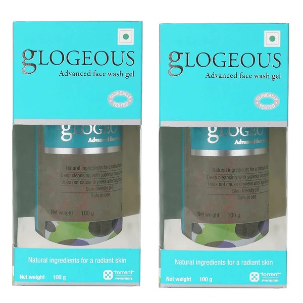 Glogeous Face Wash gel 100gm Pack Of 2