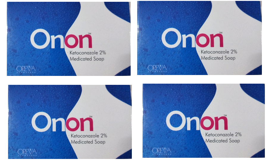 Onon Ketoconazole 2 Medicated Soap Pack of 4