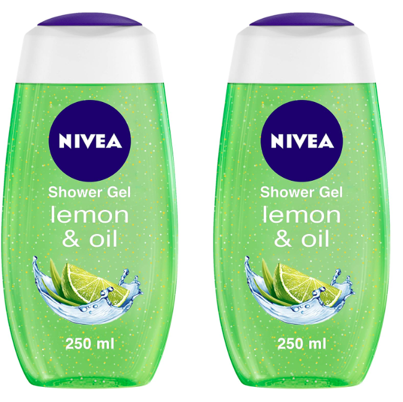 NIVEA LEMON OIL SHOWER GEL FOR WOMEN 250ML PACK OF 2