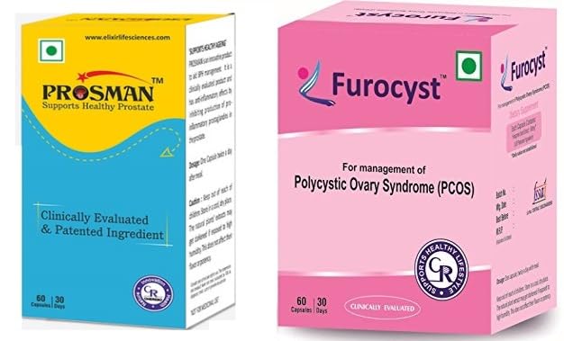Furocyst Womens Health 60 Capsules and Prosman nutraceutical Capsules 60's 