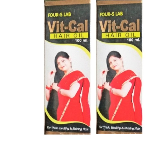 Buy Vit Cal Hair Oil 200 ml Pack Of 2 Online - HealthurWealth