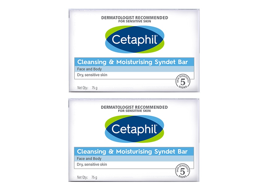 Cetaphil Cleansing And Moisturizing Bar 75gm Pack Of 2