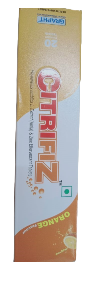 Citrifiz Vitamin C Orange Flavour 20 Tablets