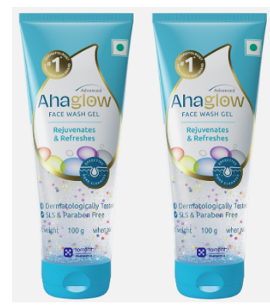 Ahaglow Advanced Face Wash Gel 100gm Pack Of 2