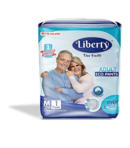 Liberty Over Night Protection Pant Style Adult Diaper Msize Pack of 1