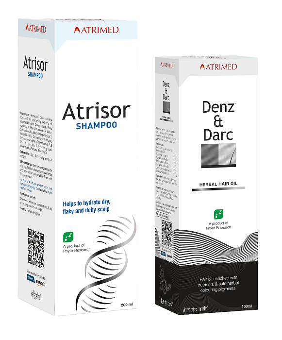 Atrisor Shampoo 200ml With Denz And Darc Hair Oil 100ml Combo 