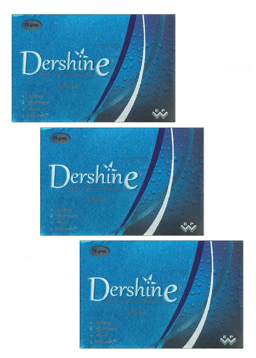 Dershine Soap 75gm Pack Of 3
