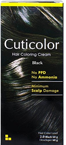 Cuticolor Hair Coloring Black Hair Color Cream 